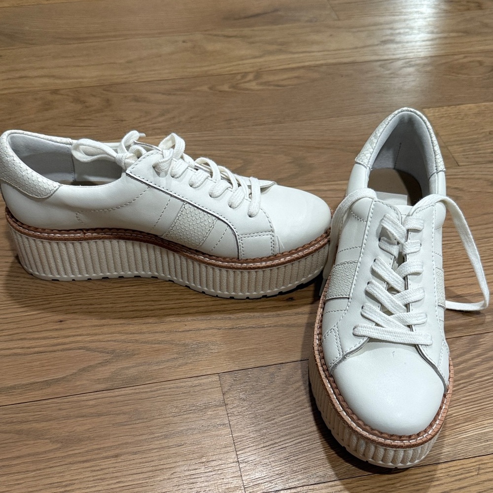 Dolce Vita White Platform Sneakers